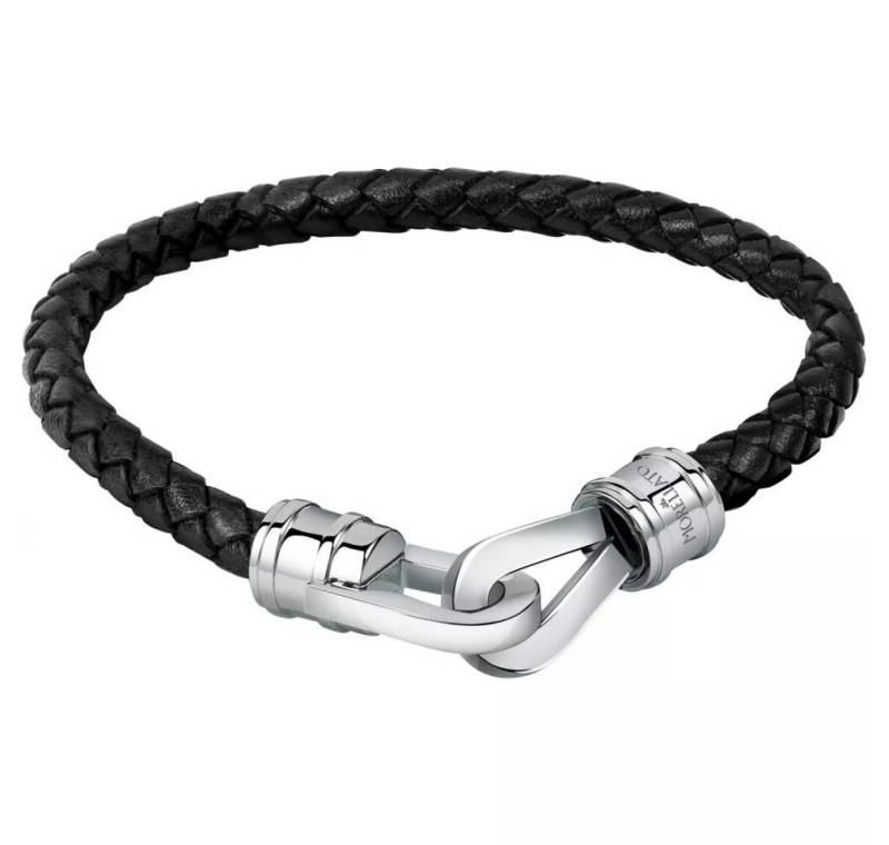 MORELLATO Armband Black leather bracelet for men Moody SQH42 - Length: 19.5 cm von MORELLATO