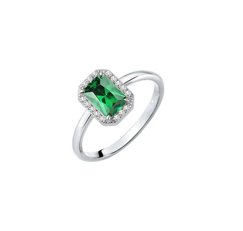 MORELLATO Fingerring Glittering silver ring with green stone Tesori SAIW76 - Circuit: 54 mm von MORELLATO