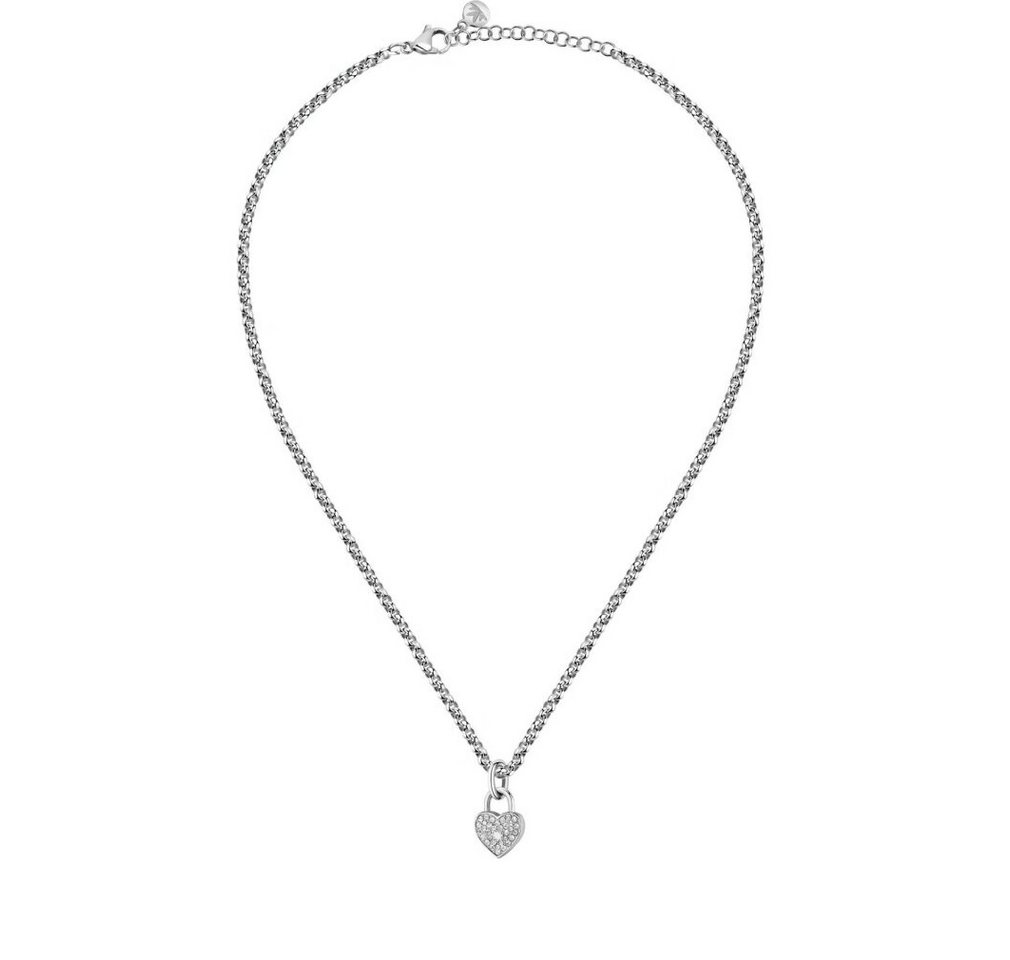 MORELLATO Kette mit Einhänger Romantic Steel Necklace with Abbraccio SABG26 Crystals MORELLATO Kette mit Einhänger Romantic Steel Necklace with Abbraccio SABG26 Crystals von MORELLATO