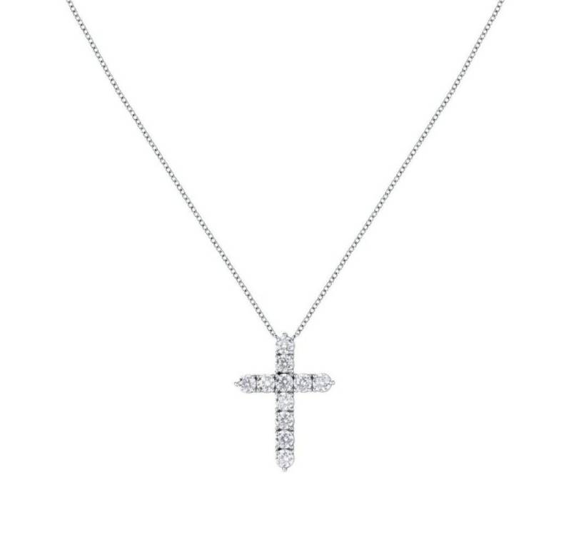 MORELLATO Kette mit Einhänger Stylish Silver Necklace with Large Cross Tesori SAIW116 von MORELLATO
