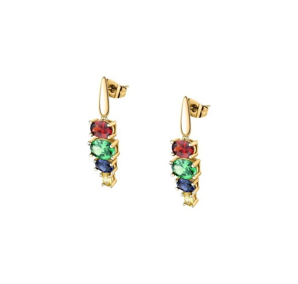 MORELLATO Ohrring-Set Elegant gold-plated earrings with cubic zirconia Colori SAVY03 von MORELLATO