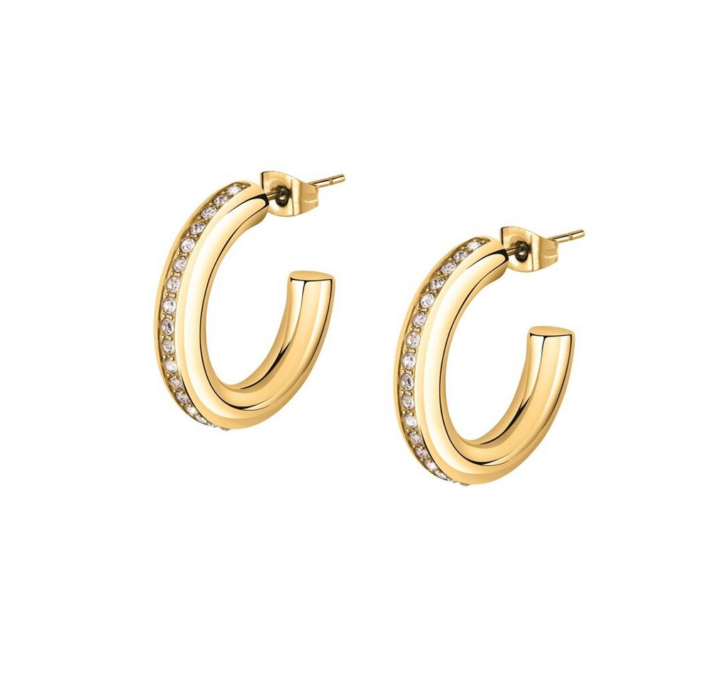 MORELLATO Ohrring-Set Luxury gold-plated earrings with clear crystals Creole SAVN01 MORELLATO Ohrring-Set Luxury gold-plated earrings with clear crystals Creole SAVN01 von MORELLATO