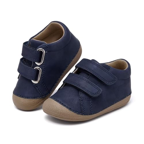 MORENDL Baby Lauflernschuhe Unisex Mary Jane Babyschuhe Krabbelschuhe für Kleinkind Jungen Mädchen Blau EU 18 von MORENDL