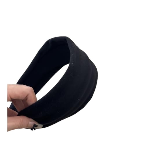 Lila Samtstoff gestrickt breite Kanten Herbst und Winter Haarbänder für Frauen Nischen-Design hoher Totenkopf Top Haarschmuck (6) von MORENTSU