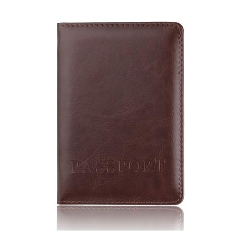 MORENTSU Reisepasshülle Kunstleder Reisepasshülle Reisepasshülle Reisepasshülle Kreditkartenetui für Männer und Frauen, kaffee, One Size von MORENTSU