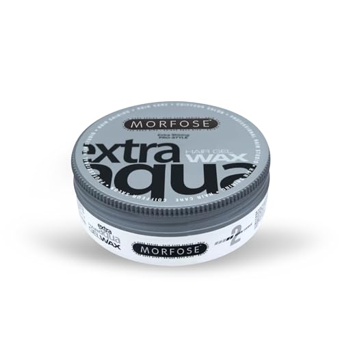 Morfose Extra Aqua Hair Styling Wax 175ml - Zusätzliche Haarkontrolle, Haar Glänzend, Langanhaltender Halt - Unisex-Gebrauch von MORFOSE