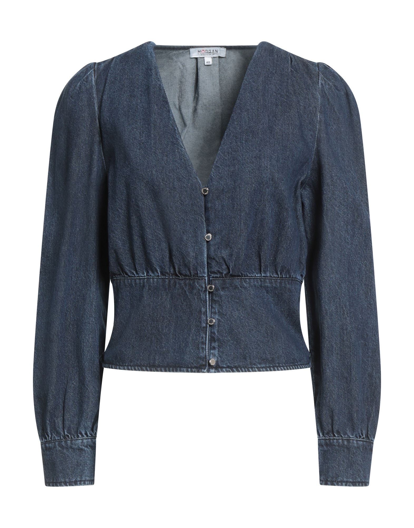 MORGAN DE TOI Jeanshemd Damen Blau von MORGAN DE TOI