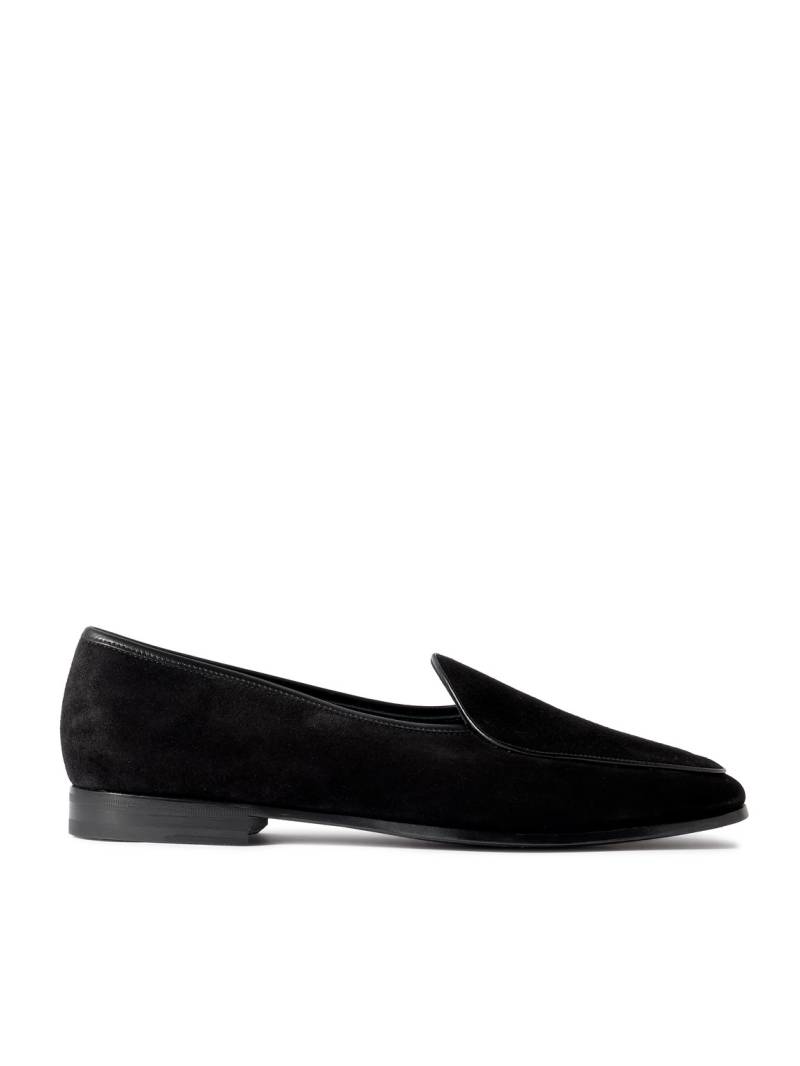 MORJAS - The Belgian Leather-Trimmed Suede Loafers - Men - Black - EU 40 von MORJAS
