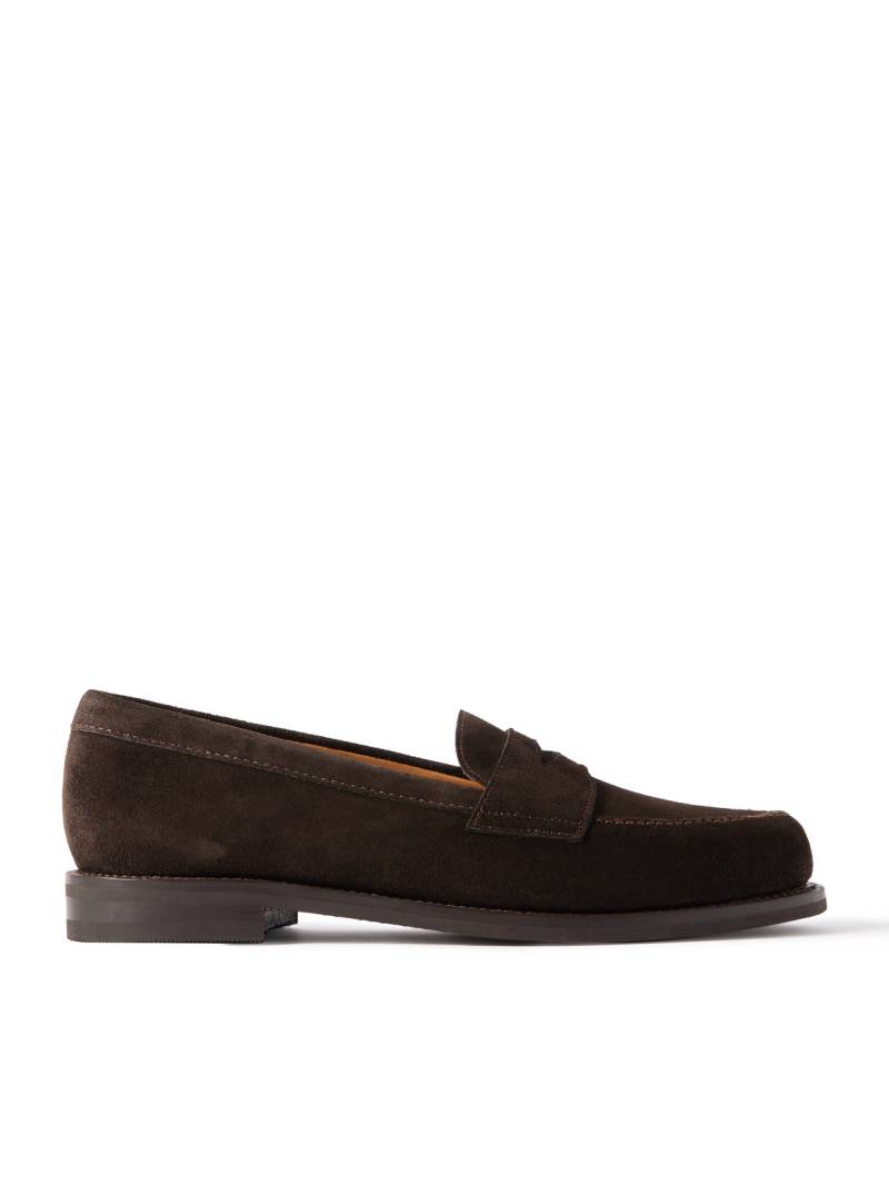 MORJAS - The Ivy Suede Penny Loafers - Men - Brown - EU 44.5 von MORJAS