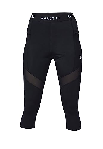MOROTAI Performance Tights Sporthose Damen - Sportleggins Lang Blickdicht Yoga Sport - Gym Hose Fitnesshose Yogahose - Schwarz - S von MOROTAI