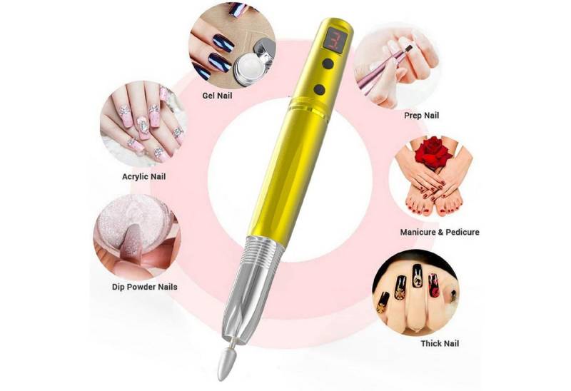 MORRENT Maniküre-Pediküre-Set Nagelfräser Kabellos 11 in 1 Elektrische Pediküre Maniküre Aufladbar von MORRENT