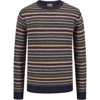 MOS MOSH Gallery Norweger-Pullover aus einem Woll-Mix mit O-Neck von MOS MOSH Gallery