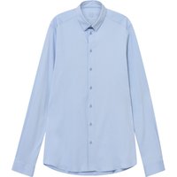 MOS MOSH Gallery Unifarbenes Jerseyhemd Marco mit Under-Button-Down-Kragen in XXL von MOS MOSH Gallery