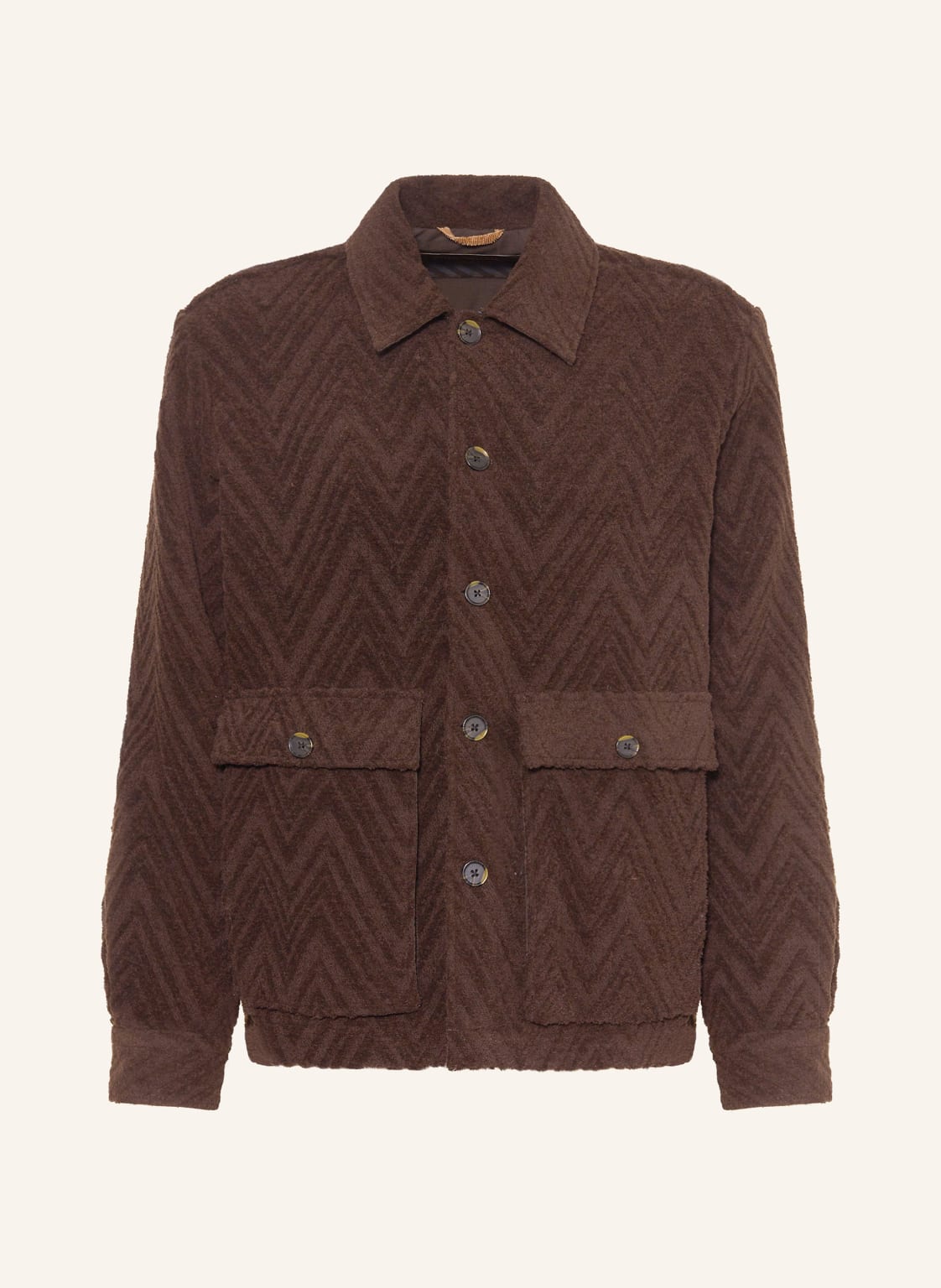 Mos Mosh Gallery Jacquard-Jacke Mmgluis Clair braun von MOS MOSH Gallery