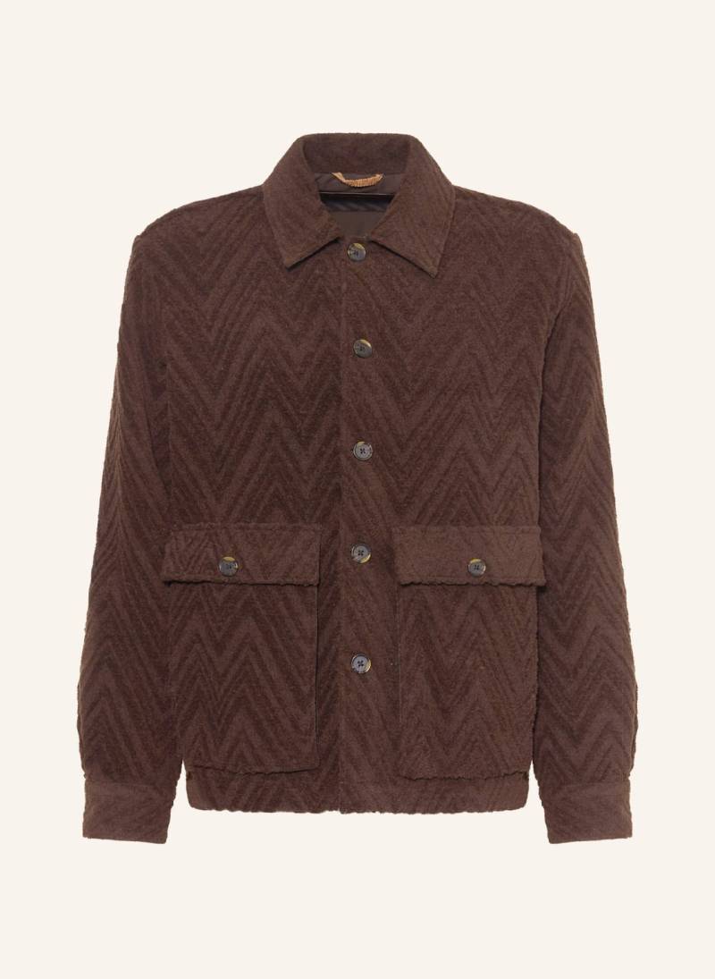 Mos Mosh Gallery Jacquard-Jacke Mmgluis Clair braun von MOS MOSH Gallery