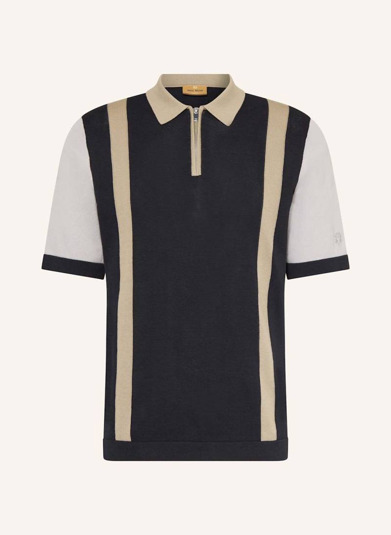Mos Mosh Gallery Strick-Poloshirt Mmgjustin blau von MOS MOSH Gallery