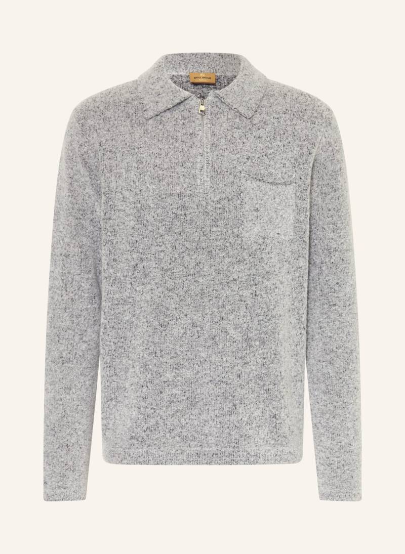 Mos Mosh Gallery Strick-Poloshirt Mmgryan grau von MOS MOSH Gallery