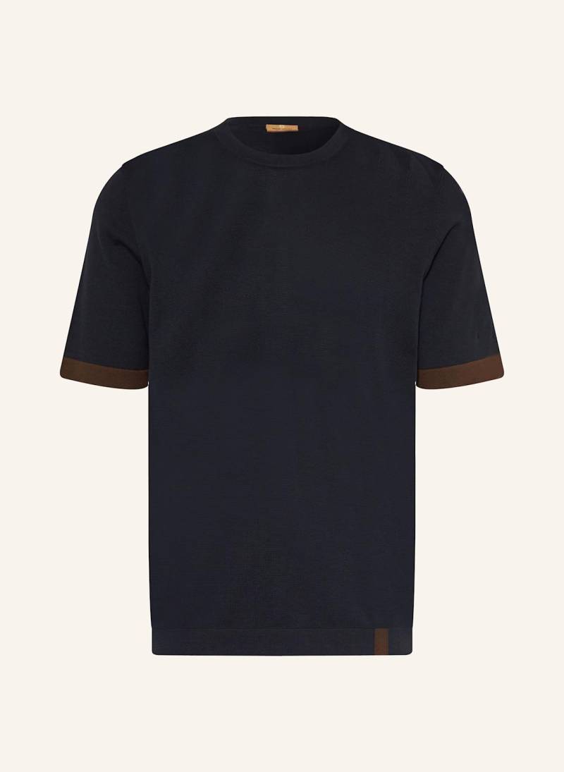 Mos Mosh Gallery Strickshirt Mmgjustin blau von MOS MOSH Gallery