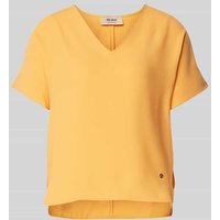 MOS MOSH Blusenshirt mit V-Ausschnitt Modell 'AURI LEIA' in Orange, Größe S von MOS MOSH