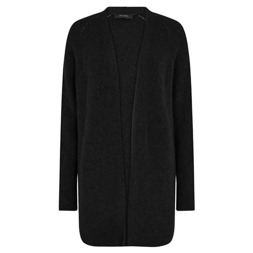 Mos Mosh Cardigan THORA LONG mit Alpakawolle S Schwarz von Mos Mosh