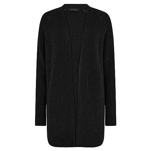 Mos Mosh Cardigan Thora Long mit Alpakawolle XS Schwarz von Mos Mosh