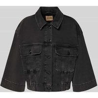 MOS MOSH Jeansjacke mit weiten Ärmeln Modell 'Penn Deluxe' in Anthrazit, Größe XS von MOS MOSH