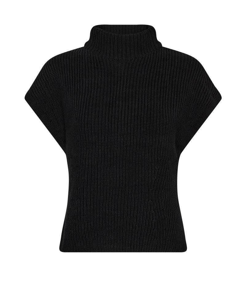 MOS MOSH - MMBiola Bine Knit Vest black - Gr. - M von MOS MOSH