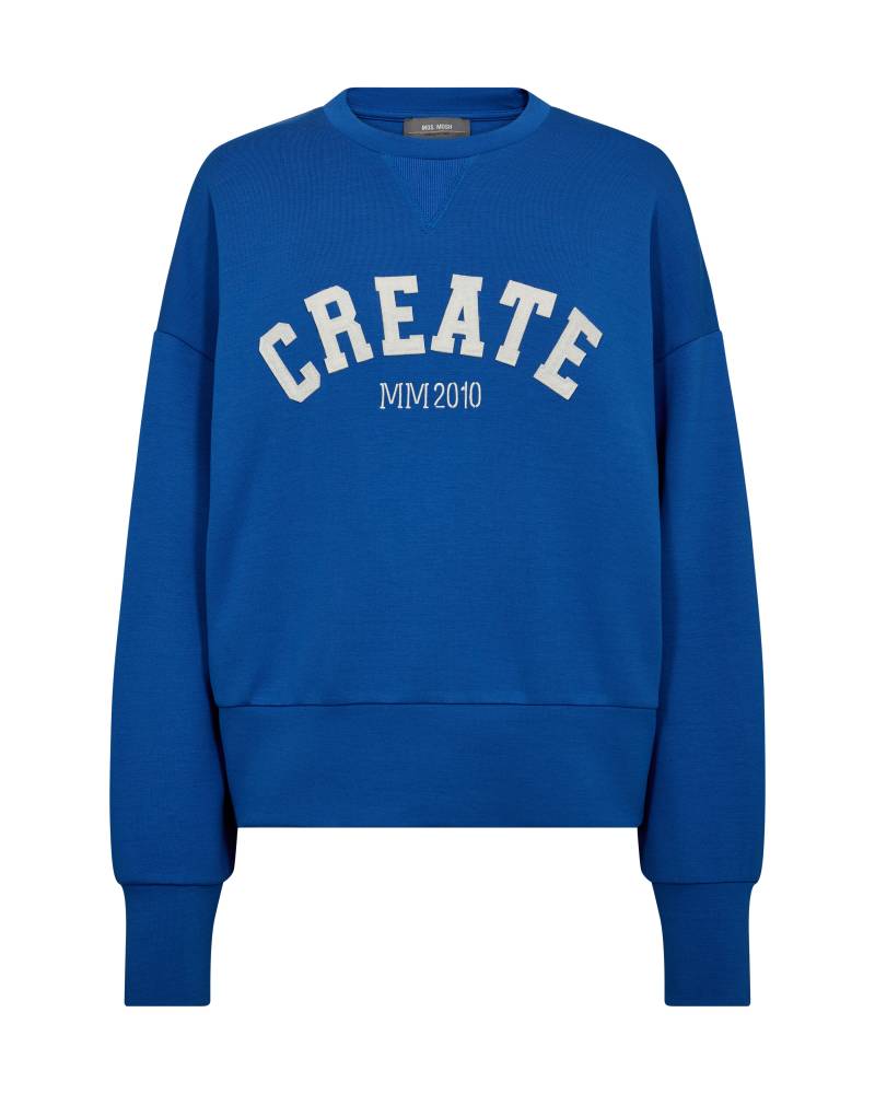 MOS MOSH - MMCelli O-LS Sweatshirt blue lolite - Gr. - S von MOS MOSH