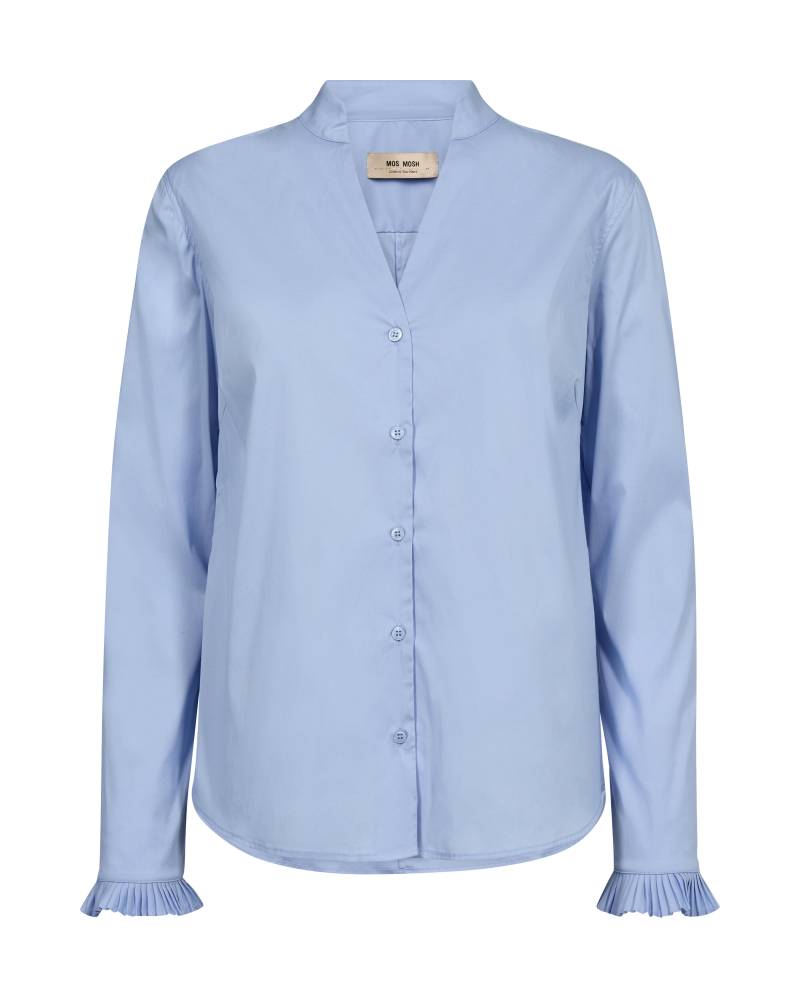 MOS MOSH - MMHassie Pleat Shirt brunnera blue - Gr. - L von MOS MOSH