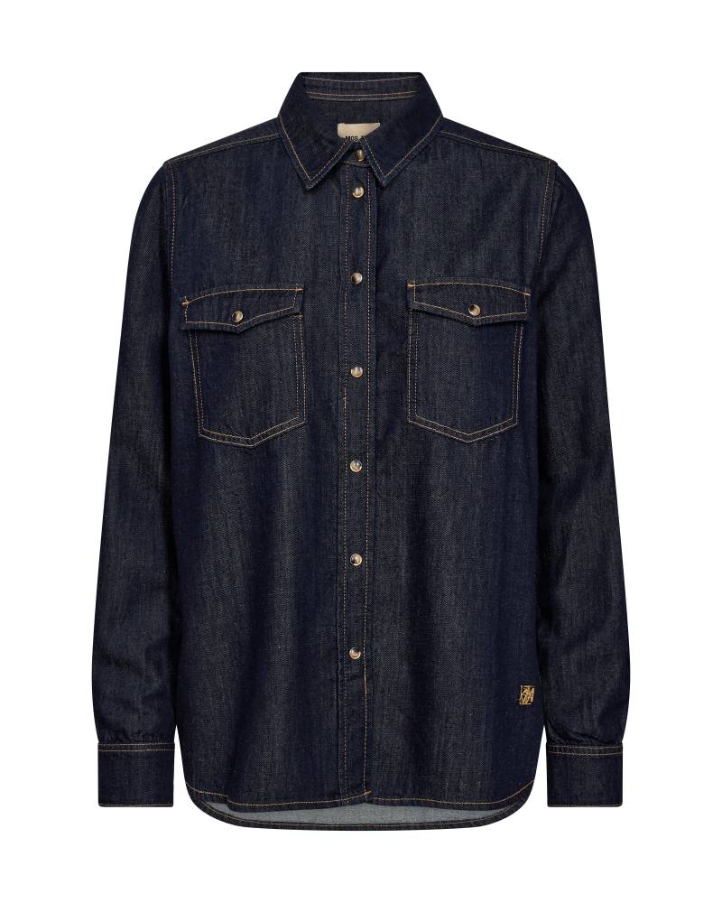 MOS MOSH - MMNatalie Denim Shirt dark blue - Gr. - M von MOS MOSH