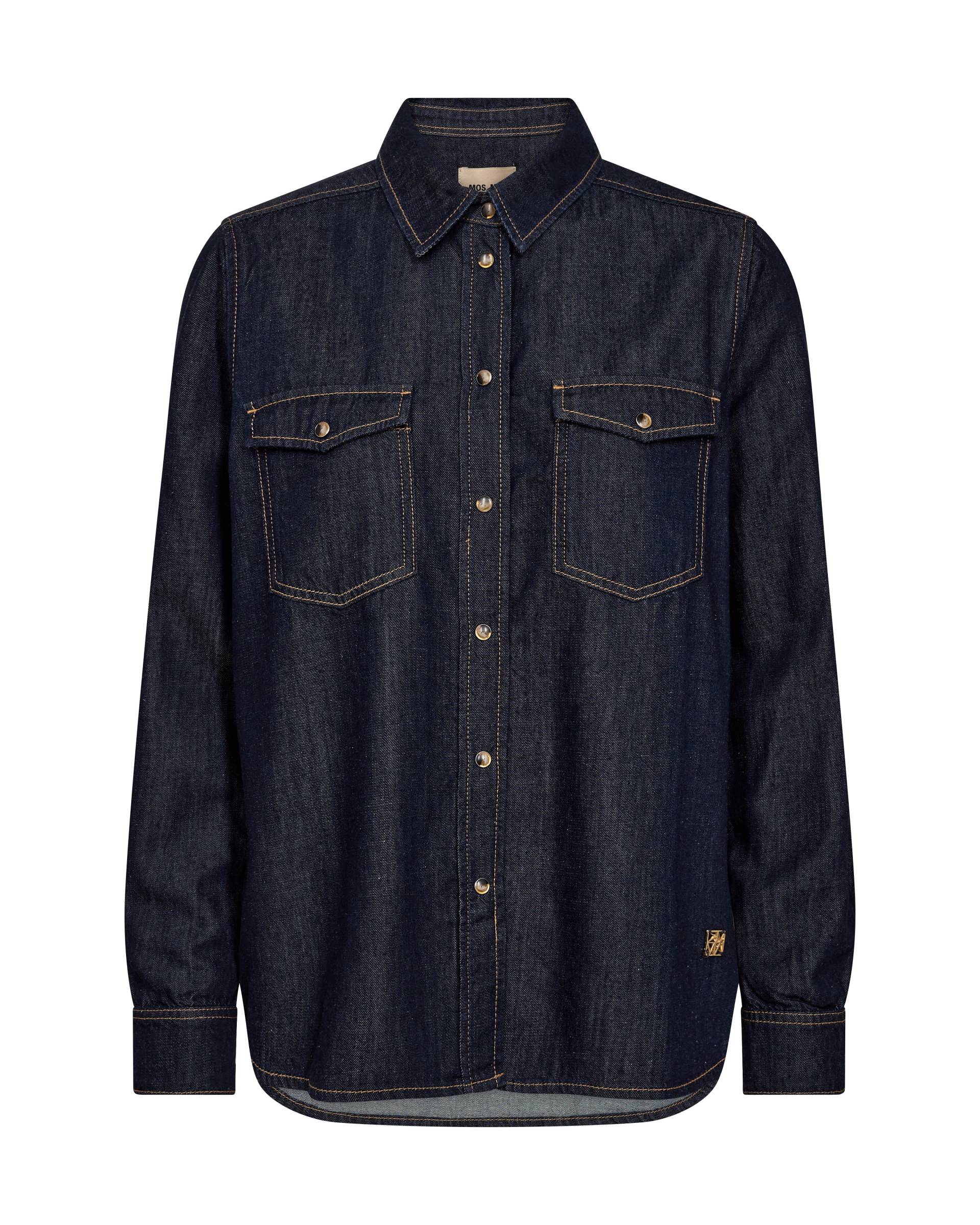MOS MOSH - MMNatalie Denim Shirt dark blue - Gr. - S von MOS MOSH