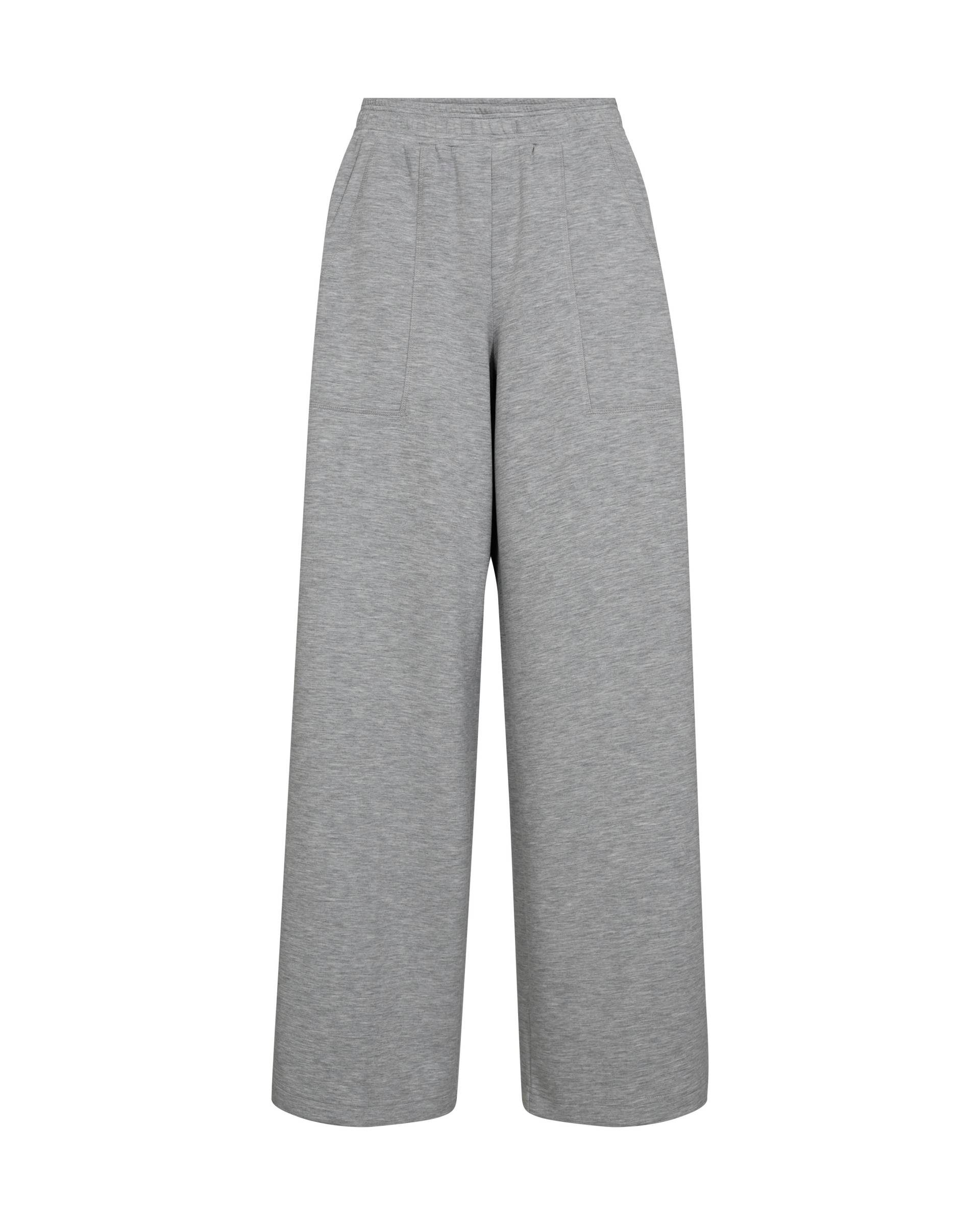 MOS MOSH - MMRenzi Stripe Sweatpants grey melange - Gr. - L von MOS MOSH