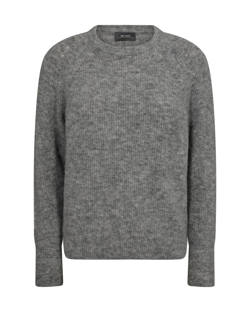 MOS MOSH - MMTammy Thora Knit grey melange - Gr. - S von MOS MOSH