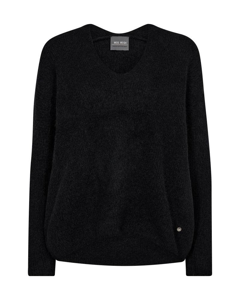 MOS MOSH - MMThora V-Neck Knit black - Gr. - L von MOS MOSH