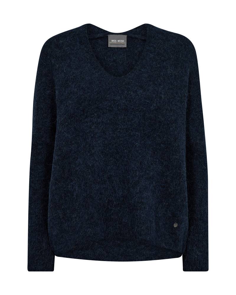 MOS MOSH - MMThora V-Neck Knit salute navy - Gr. - XS von MOS MOSH