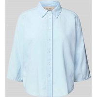 MOS MOSH Regular Fit Bluse in Denim-Optik Modell 'Angelina' in Hellblau, Größe M von MOS MOSH