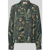 MOS MOSH Regular Fit Bluse mit Umlegekragen Modell 'Abina' in Schilf, Größe S von MOS MOSH