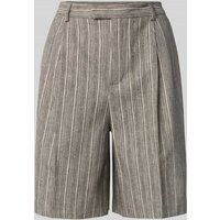 MOS MOSH Regular Fit Shorts mit Bundfalten Modell 'Luna Thelma' in Mittelbraun, Größe 40 von MOS MOSH