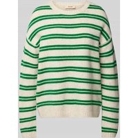 MOS MOSH Relaxed Fit Strickpullover mit Rundhalsausschnitt Modell 'Khai' in Gruen, Größe M von MOS MOSH