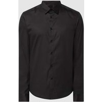 MOS MOSH Slim Fit Business-Hemd mit Stretch-Anteil Modell 'Manny' in Black, Größe XXL von MOS MOSH