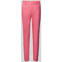 MOS MOSH Slim Fit Stoffhose mit Bügelfalten Modell 'Abbey Night' in Pink, Größe 40 von MOS MOSH