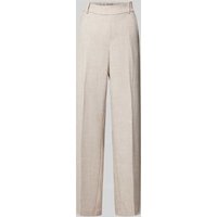 MOS MOSH Straight Leg Stoffhose mit Gürtelschlaufen Modell 'BAI FLAIR' in Sand Melange, Größe 40 von MOS MOSH