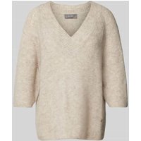 MOS MOSH Strickpullover mit 3/4-Arm Modell 'TACI' in Sand Melange, Größe M von MOS MOSH
