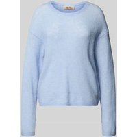 MOS MOSH Strickpullover mit Rundhalsausschnitt Modell 'Mape' in Hellblau, Größe XL von MOS MOSH