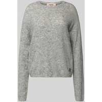 MOS MOSH Strickpullover mit Rundhalsausschnitt Modell 'Mape' in Mittelgrau Melange, Größe XL MOS MOSH Strickpullover mit Rundhalsausschnitt Modell 'Mape' in Mittelgrau Melange, Größe XL von MOS MOSH