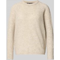 MOS MOSH Strickpullover mit Rundhalsausschnitt Modell 'Tammy' in Sand, Größe S von MOS MOSH