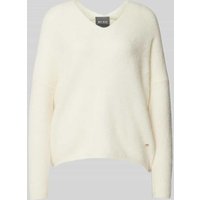 MOS MOSH Strickpullover mit V-Ausschnitt Modell 'THORA' in Ecru, Größe XL von MOS MOSH