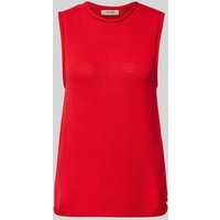 MOS MOSH Stricktop mit Rundhalsausschnitt Modell 'AUBIN' in Rot, Größe XS von MOS MOSH