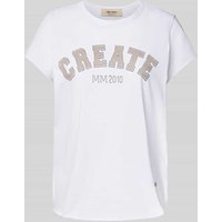 MOS MOSH T-Shirt mit Label-Print Modell 'Celli' in Offwhite, Größe XL von MOS MOSH