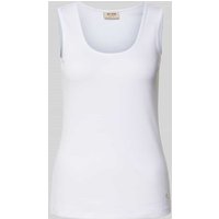 MOS MOSH Tanktop in Ripp-Optik Modell 'Lani' in Weiss, Größe L von MOS MOSH